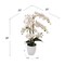 25" White Phalaenopsis Orchid Flowers - Lifelike Blooms in White Ceramic Vase, Perfect for Home, Office & Wedding Décor - Year-Round Accent, Floral Home by Artificial Flowers
